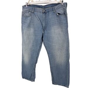 Levi 559 Jeans Mens Size W44 L32 Relaxed‎ Fit Light Wash Denim Fade Wear Work
